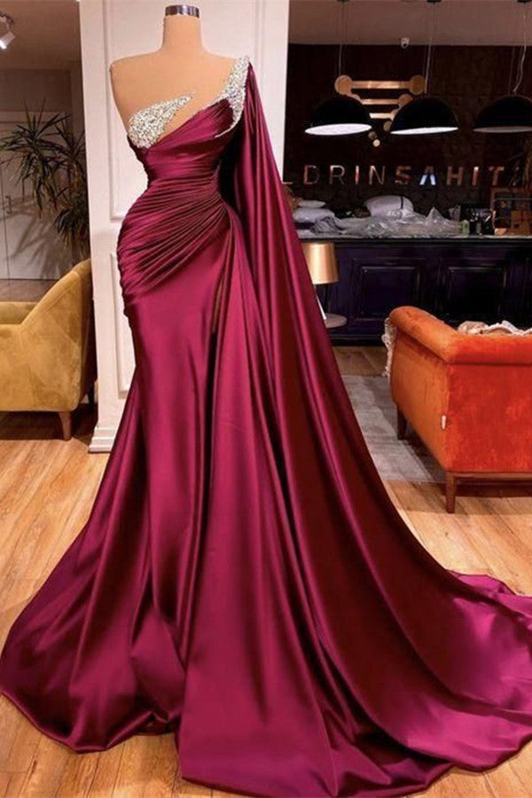 BMbride Gorgeous Mermaid Beads Evening Prom Dress With Ruffles BMbride