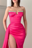 BMbride Gorgeous Sleeveless Sequined A-line Split Front Prom Dress BMbride