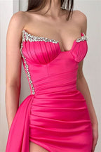 BMbride Gorgeous Sleeveless Sequined A-line Split Front Prom Dress BMbride