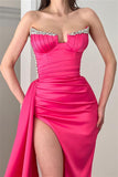 BMbride Gorgeous Sleeveless Sequined A-line Split Front Prom Dress BMbride