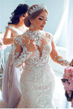 Gorgeous Sweetheart Lace Tulle Mermaid Spring Summer Wedding Dress BM bride