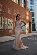 Champagne Radiance Prom Dress - Front View
