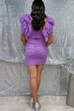 Captivating Bodycon Backless Sequins Homecoming Dress BM bride