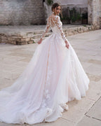 Lace Appliqued Wedding Dresses for Bride 2025 Beach Wedding Bridal Gowns for Women SE002 - Bmbride