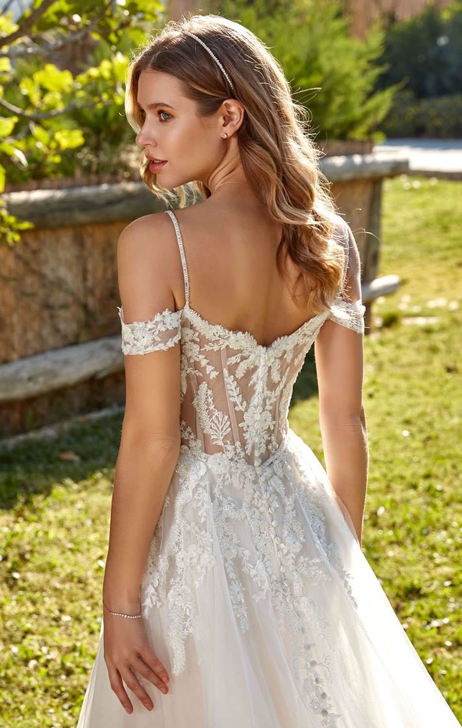 Lace Appliqued Wedding Dresses for Bride 2025 Beach Wedding Bridal Gowns for Women SE002 - Bmbride