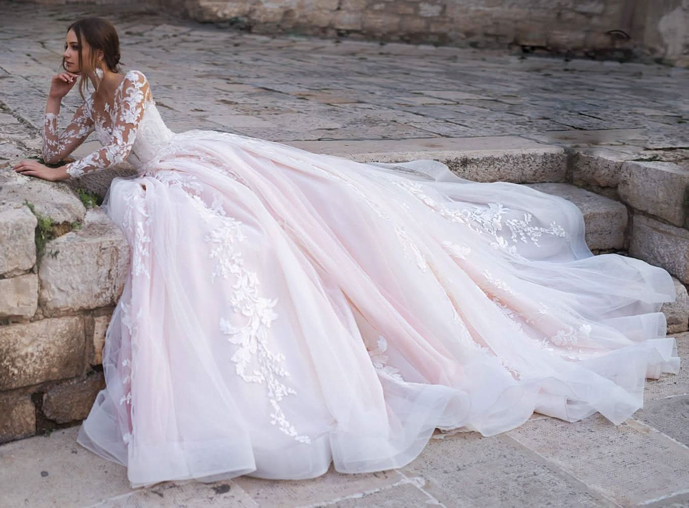 Lace Appliqued Wedding Dresses for Bride 2025 Beach Wedding Bridal Gowns for Women SE002 - Bmbride