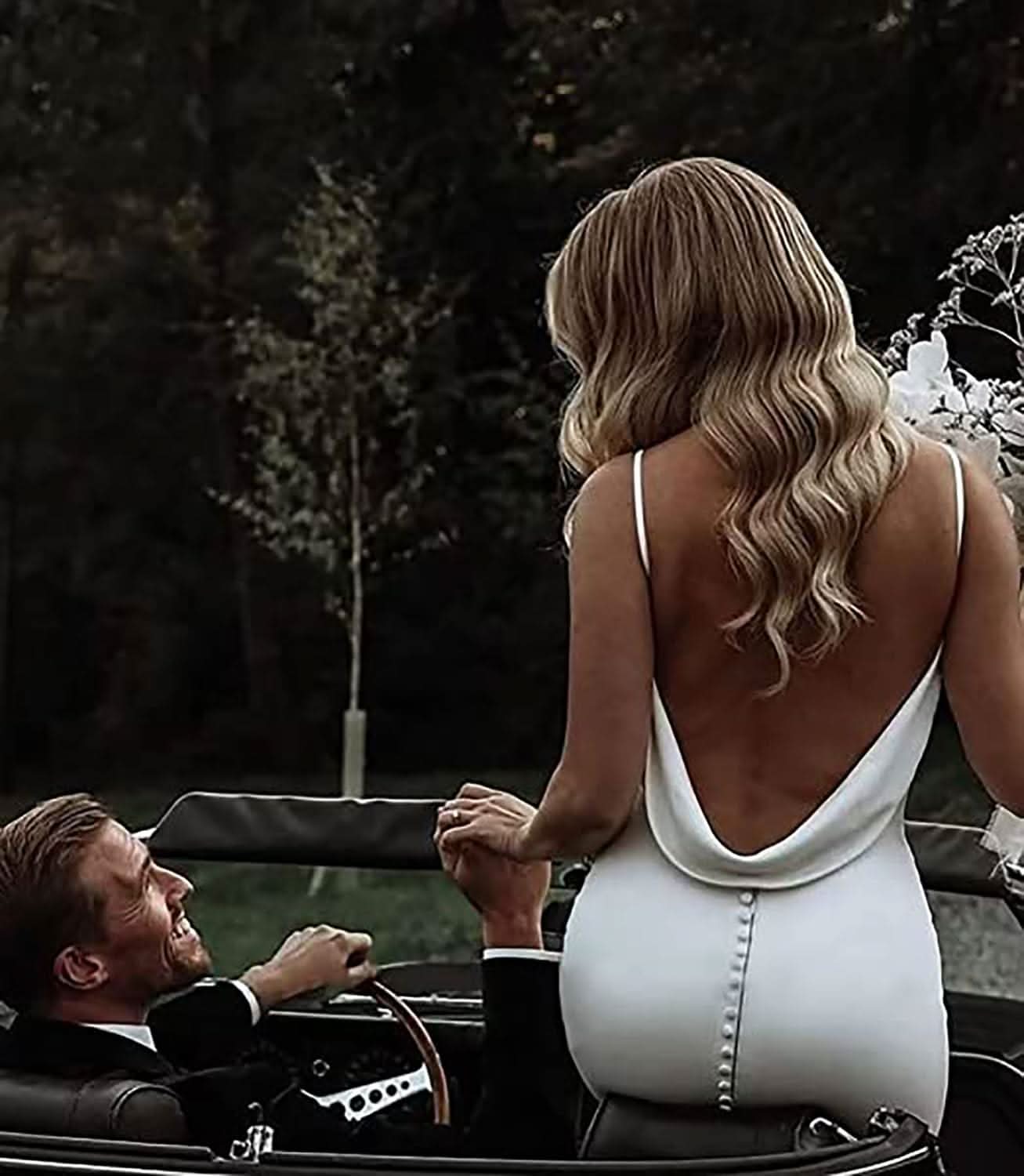 Lace Appliqued Wedding Dresses for Bride 2025 Beach Wedding Bridal Gowns for Women SE002 - Bmbride