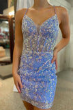 Charming Off-the-Shoulder Lace Sheath Homecoming Dress BM bride