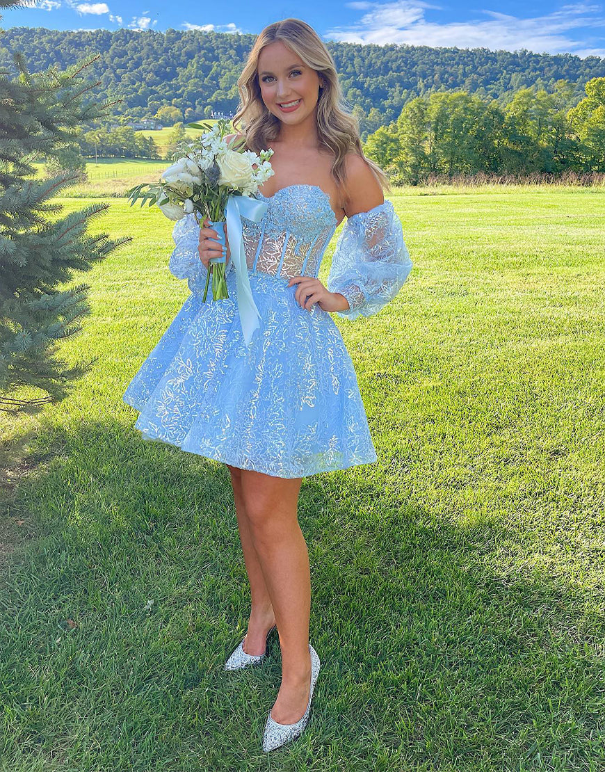 Dreamy A-Line Sweetheart Homecoming Dress for a Timeless Appeal BM bride