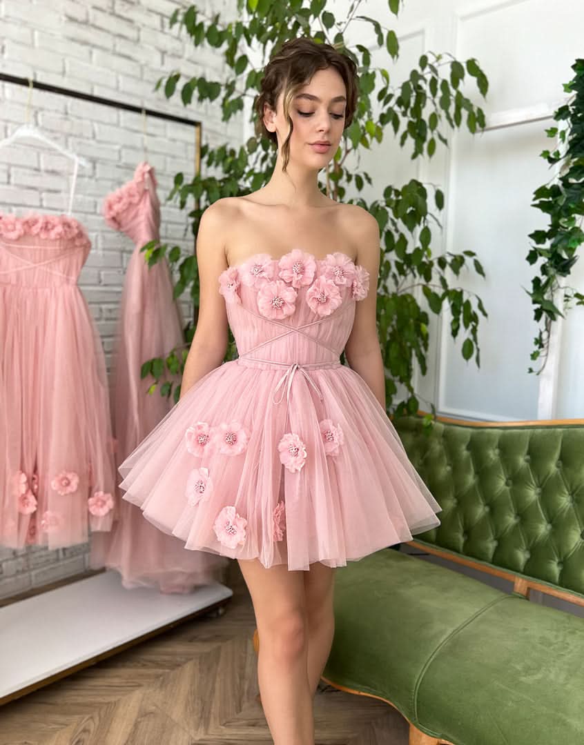 Vintage Spaghetti Straps Pleated Homecoming Dress with Convenient Pockets BM bride