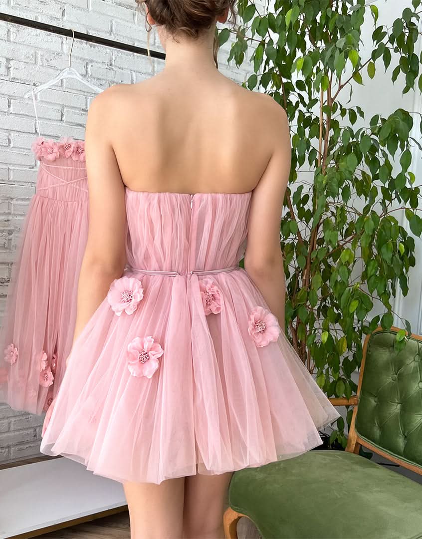 Vintage Spaghetti Straps Pleated Homecoming Dress with Convenient Pockets BM bride