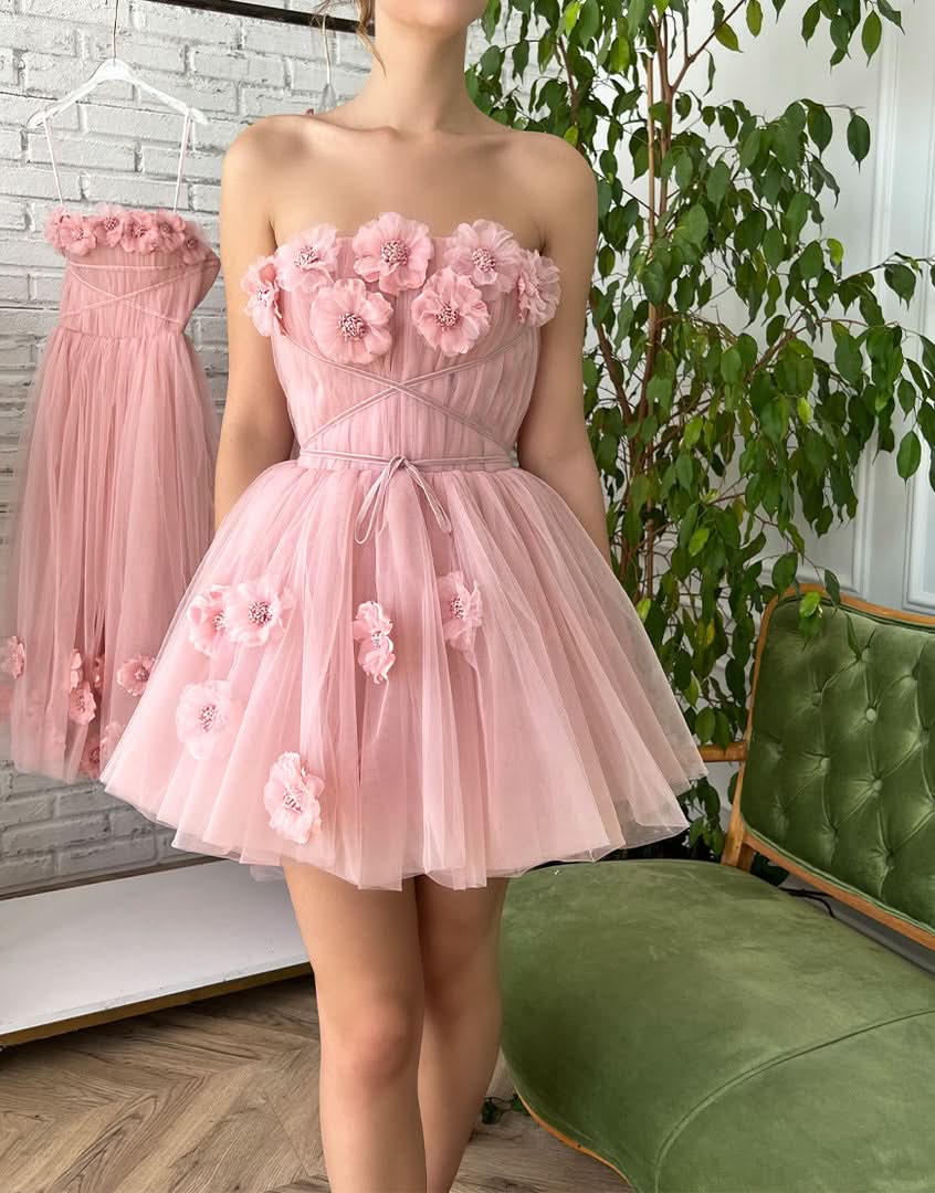 Vintage Spaghetti Straps Pleated Homecoming Dress with Convenient Pockets BM bride