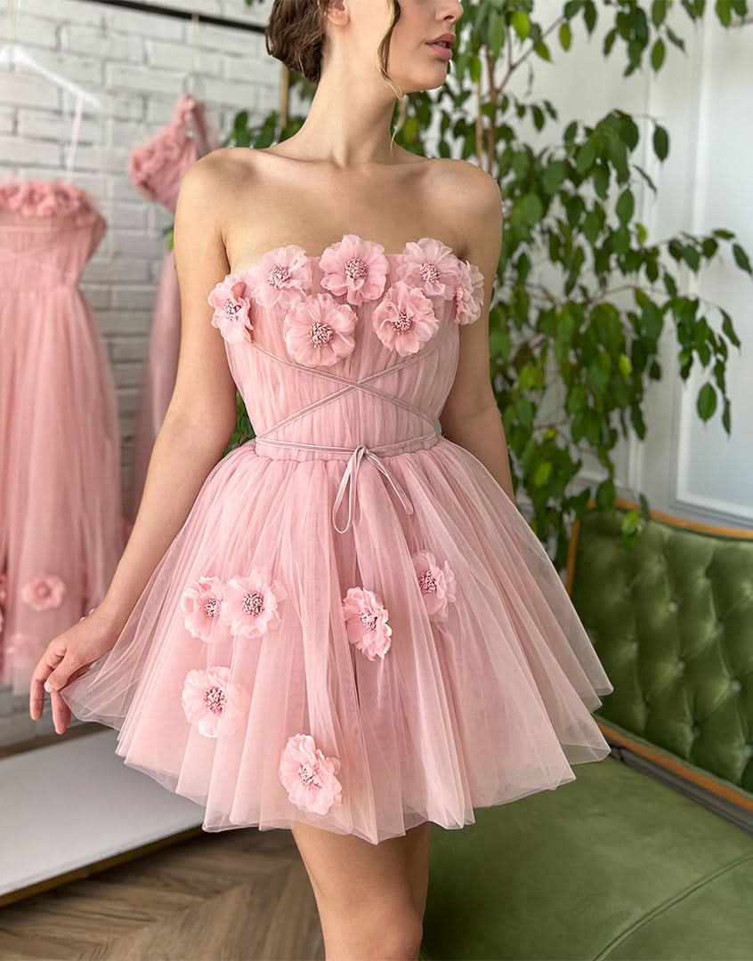 Vintage Spaghetti Straps Pleated Homecoming Dress with Convenient Pockets BM bride