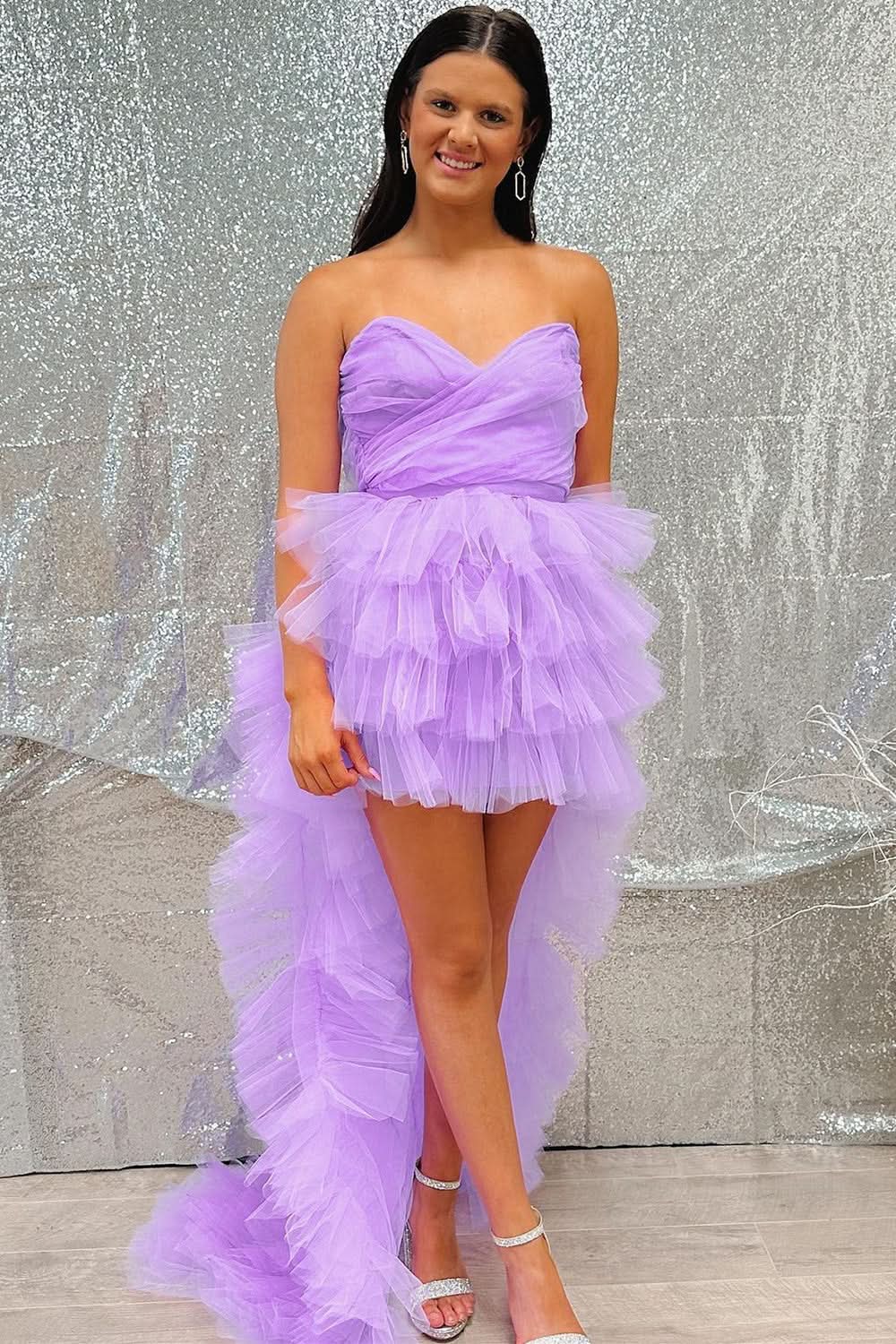Classic Red Strapless A-Line Short Homecoming Dress BM bride
