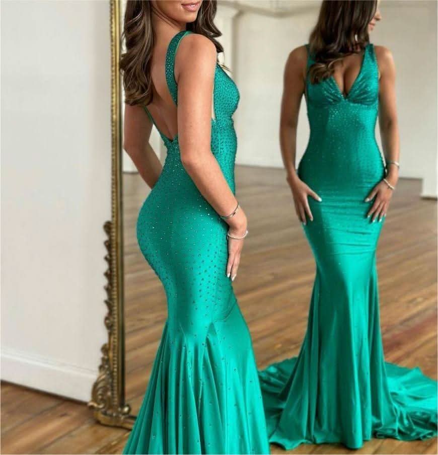 Charming Sweetheart Blue Sequin Lace Corset Long Dresses for a Beautiful Evening BM bride