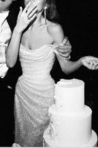 BMbride Mermaid / Trumpet Wedding Dresses Sparkle & Shine Dress Wedding Party BMbride