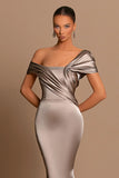 BMbride Modern Long Mermaid Off-the-shoulder Prom Dress With Train BMbride