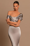 BMbride Modern Long Mermaid Off-the-shoulder Prom Dress With Train BMbride