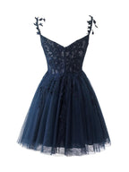 Sweet A-Line Mint Appliques Short Homecoming Dresses BM bride