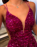 Lovely Sheath Fuchsia Sequin Homecoming Dress BM bride