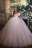 BMbride Princess Luxury Wedding Dresses Glitter with Lace BMbride
