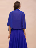 Royal Blue Chiffon Special Occasions Wraps BMbride