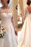 BMbride Sexy A-line Wedding Dresses with Sleeves Lace BMbride