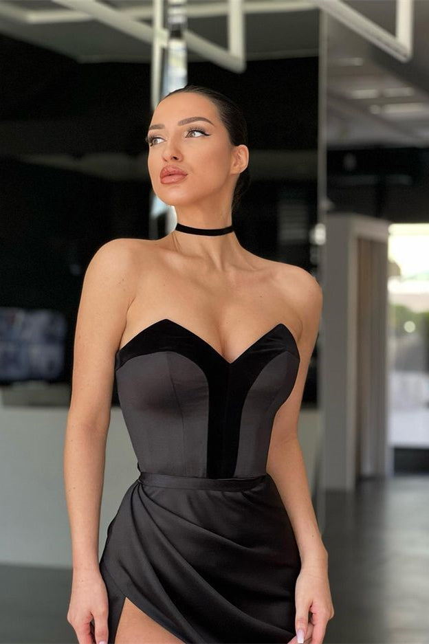 BMbride Sexy Sleeveless Sequins Front-Split Prom Dresses With Zipper BMbride