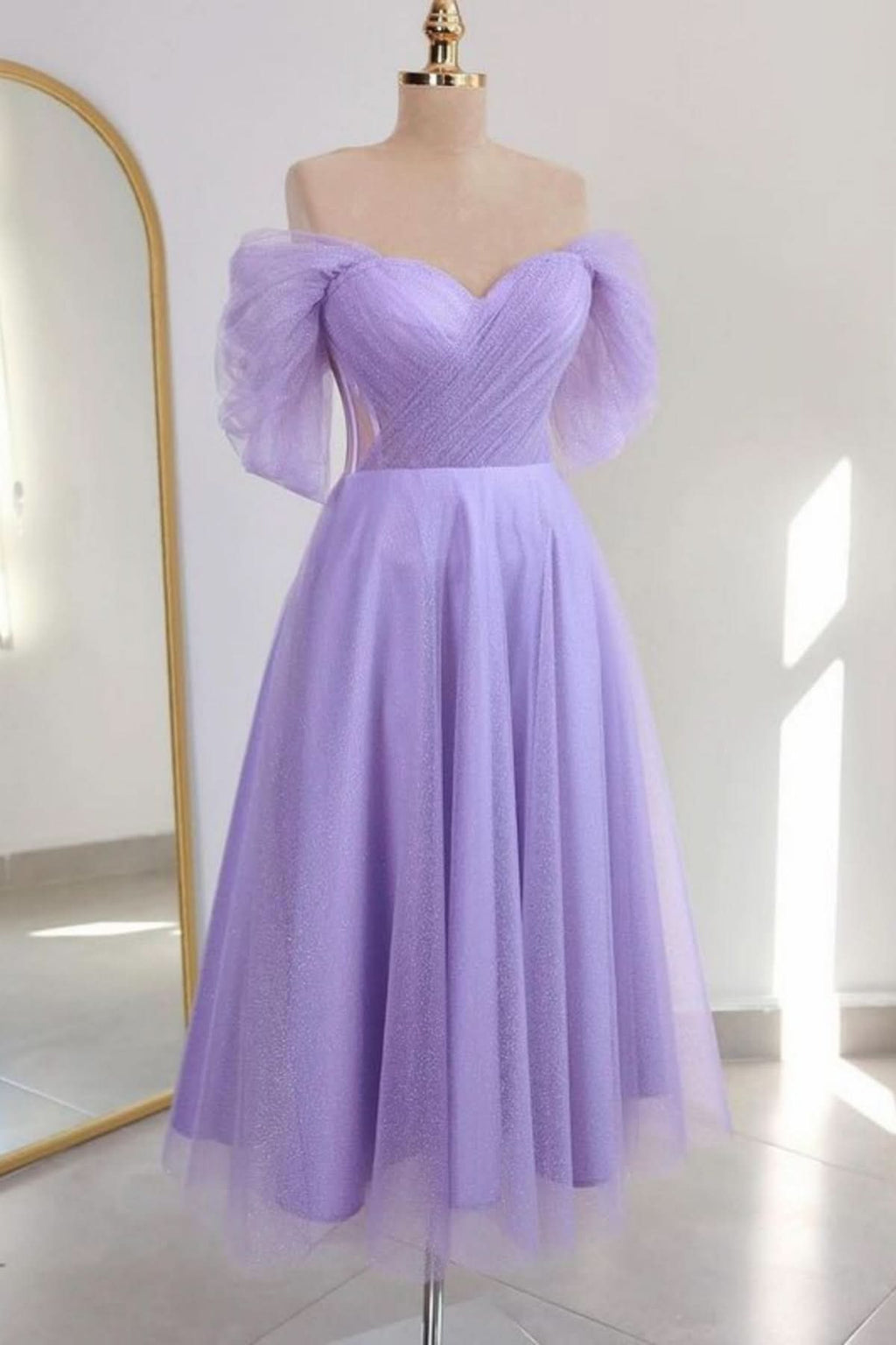 Stylish Sky Blue Sequins Lace Beaded Bodice Short Homecoming Dress BM bride