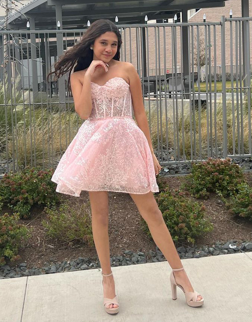 Dreamy A-Line Sweetheart Homecoming Dress for a Timeless Appeal BM bride