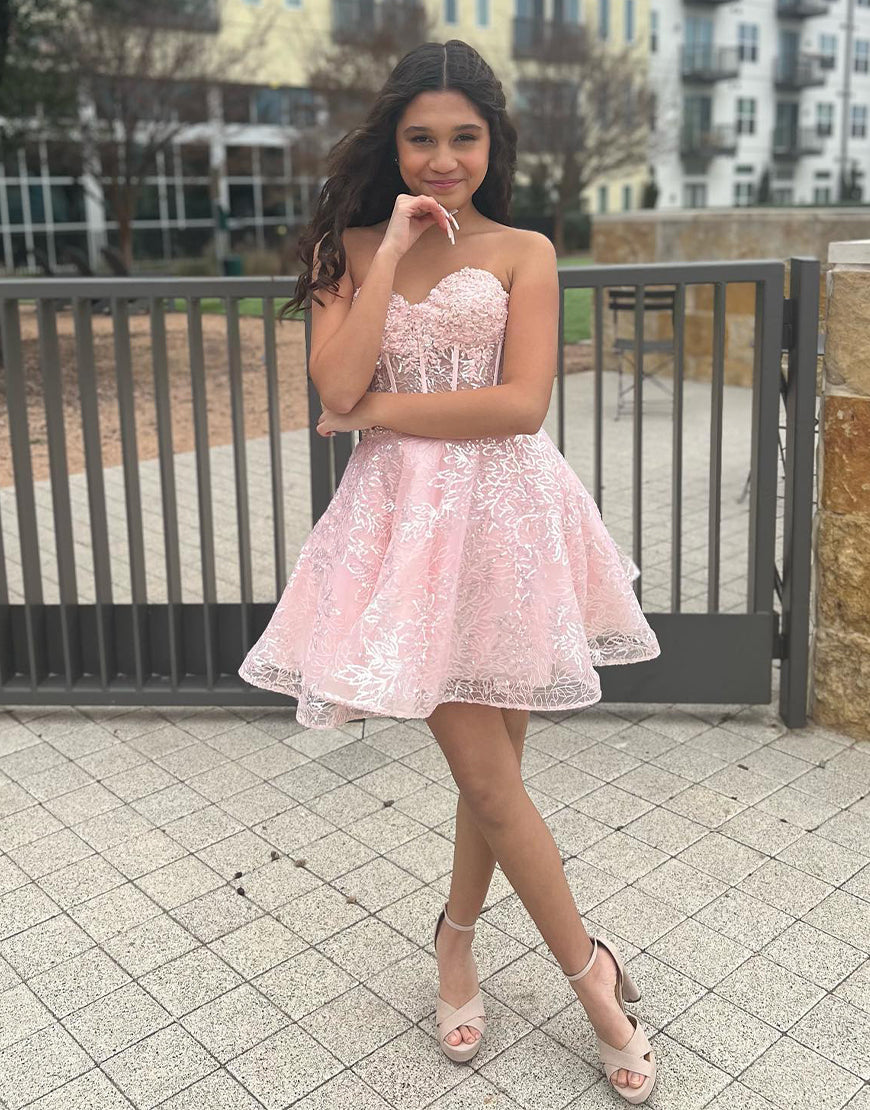 Dreamy A-Line Sweetheart Homecoming Dress for a Timeless Appeal BM bride