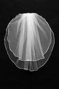 Simple ivory white wedding viel for free Bmbride