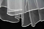 Simple ivory white wedding viel for free Bmbride