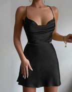 Orange Spaghetti Strap Bodycon Homecoming Dress BM bride