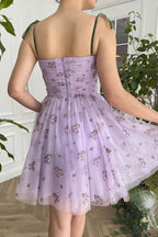 Spaghetti Straps Pleats Vintage Homecoming Dress with Pockets BM bride