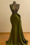 BMbride Sparkly Green Sequins Mermaid Prom Dresses BMbride