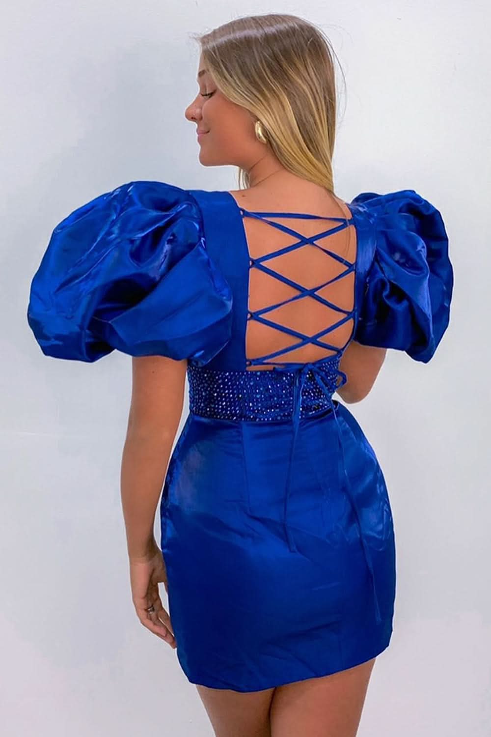 Vibrant Hot Pink One Shoulder Sheath Homecoming Dress with Playful Bows BM bride