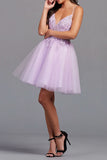 Unique Bodycon One Shoulder Hot Pink Sequins Lace Short Homecoming Dresses with Feather Details BM bride