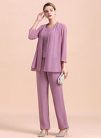 Square Cap-Sleeves Lace Chiffon Jumpsuit BMbride