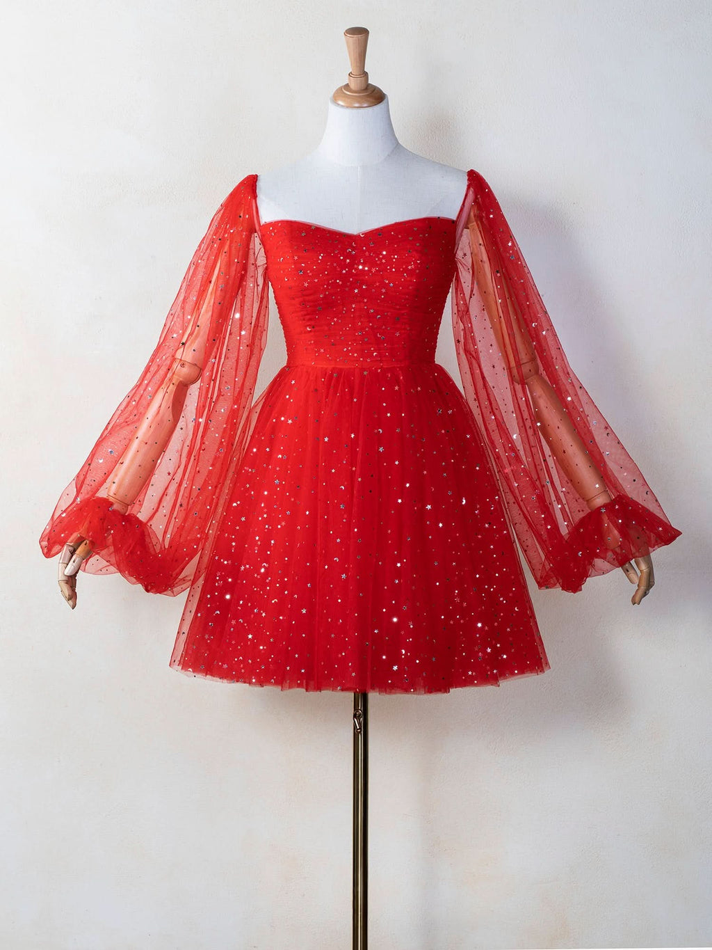 Sweetheart Neck Starlit Cloud Mini Length Dress BM bride