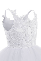 BMbride Square Neckline Sleeveless Ball Gown Flower Girls Dress BMbride