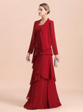 Square Straps Sleeveless Floor-Length Dress BMbride