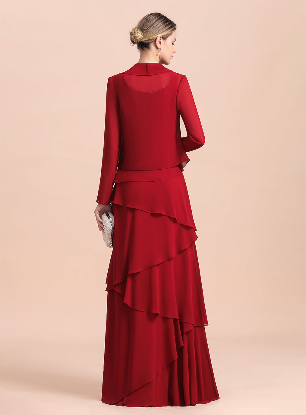 Square Straps Sleeveless Floor-Length Dress BMbride