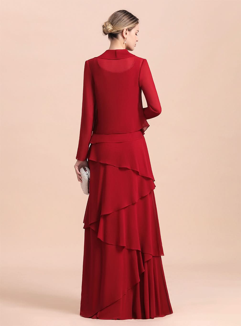 Square Straps Sleeveless Floor-Length Dress BMbride