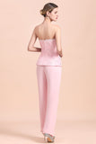 Strapless Sleeveless Appliques Jumpsuit BMbride