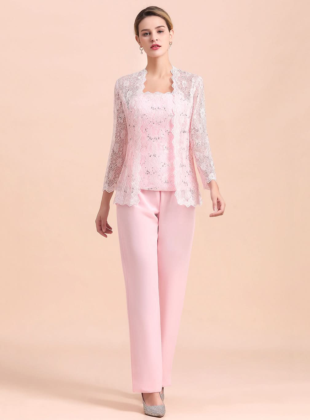 Strapless Sleeveless Appliques Jumpsuit BMbride