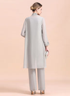 Straps Sleeveless Appliques Chiffon Jumpsuit BMbride