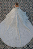 BMbride Stuning Luxus Long Sleeve Ball Gown Wedding Dresses Bridal Gown BMbride