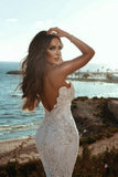 BMbride Stunning Sweetheart Beading Mermaid Wedding Gown Sleeveless Tulle Bridal Dress BMbride