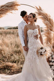 BMbride Stylish white Sweeteart Tulle Lace Wedding Dress BMbride